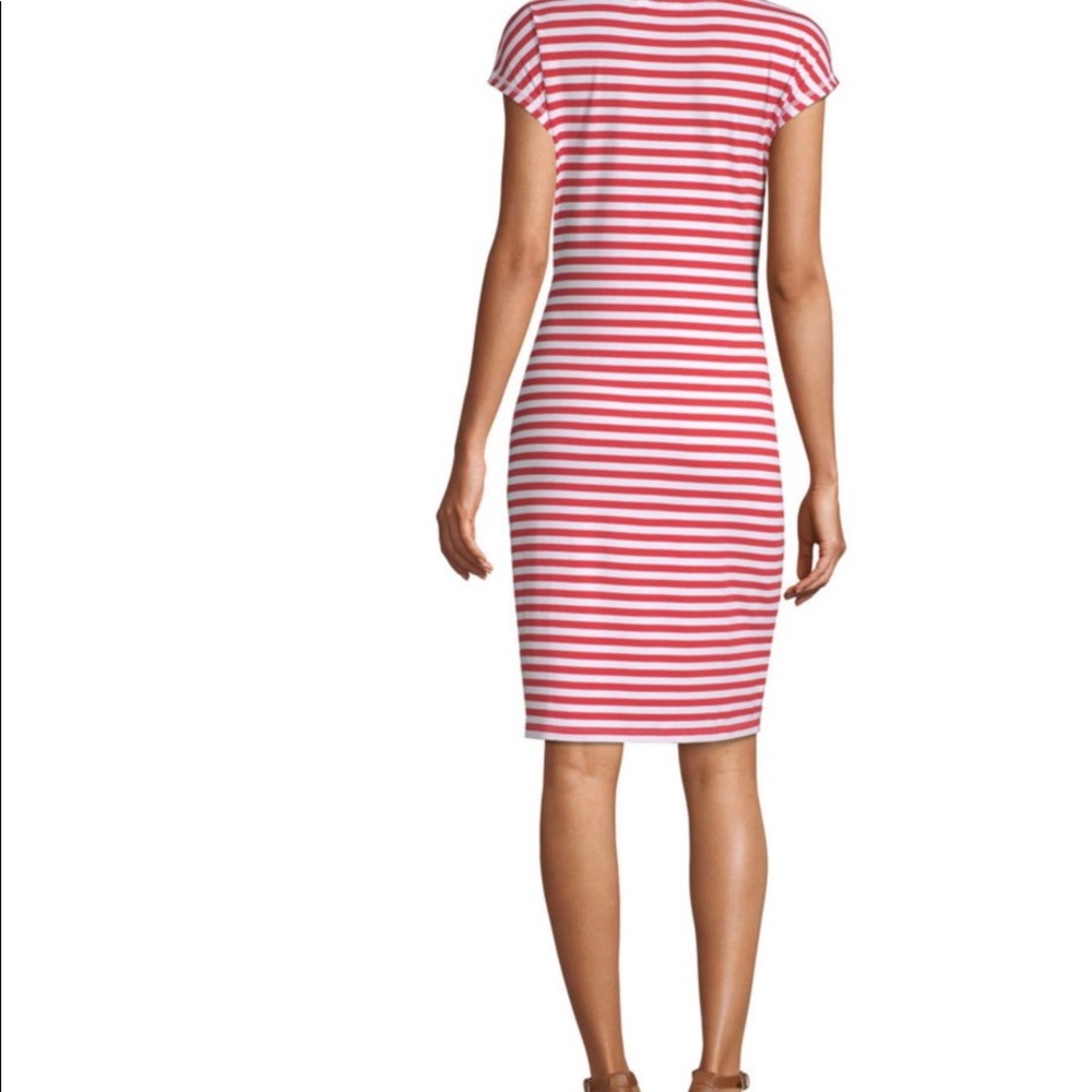 NWT S LizClaiborne ShortSleeve Striped A-LineDress - Picture 4 of 10